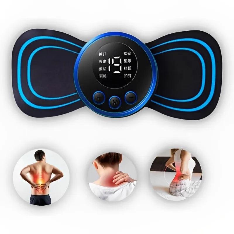 Mini Massageador Portátil Elétrico PulseNeck de Estimulação para Pescoço, Alívio da Dor Muscular Cervical