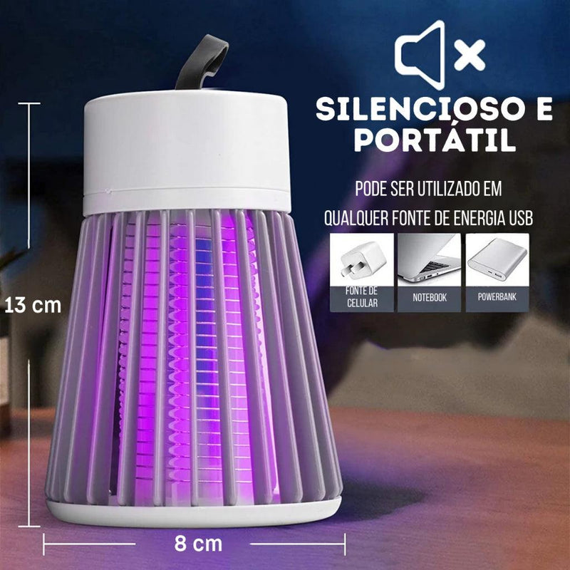 Lâmpada Elétrica Decorativa Anti-Mosquitos – Armadilha Portátil USB