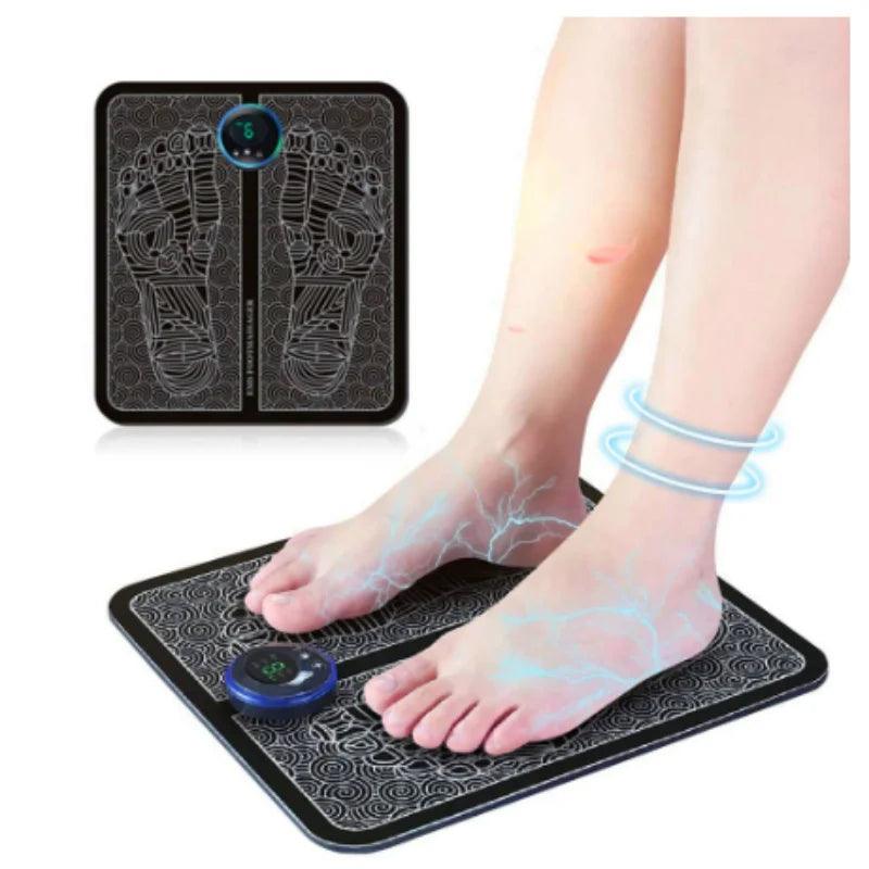 Massageador Elétrico para Pés RelaxPad Terapia Muscular e Relaxamento