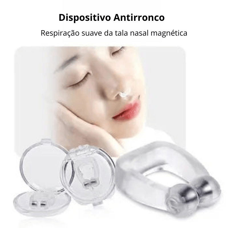 Clip Nasal Magnético Anti-Ronco para Sono Perfeito (Compre 1 leve 2)