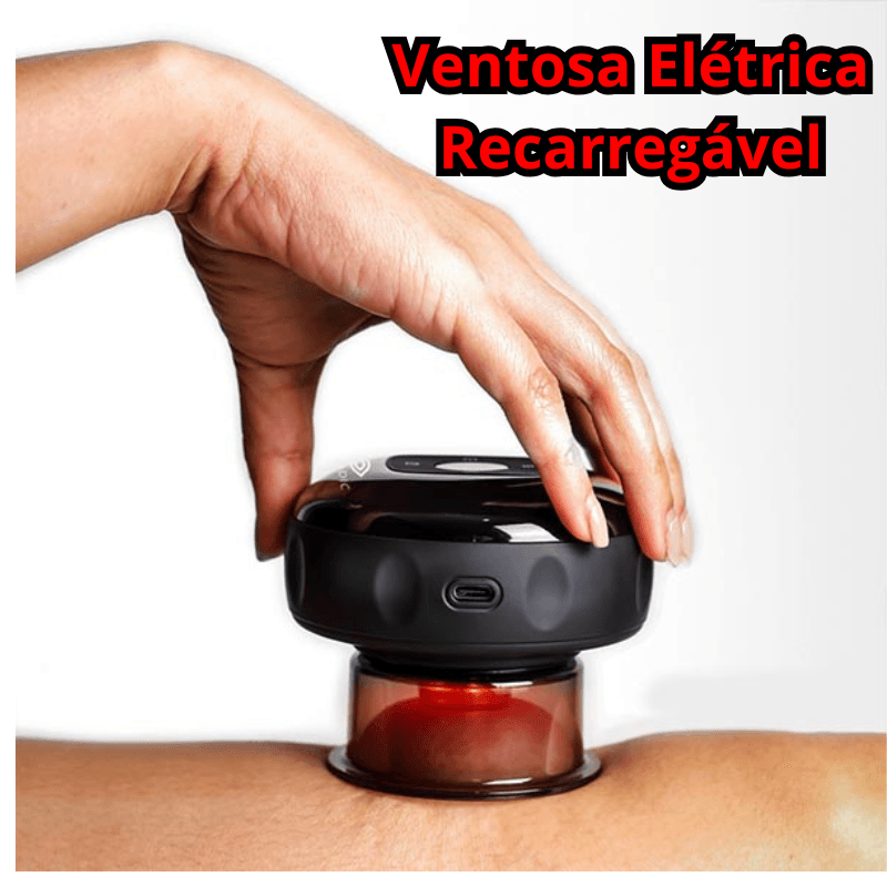 Ventosa Elétrica Recarregável - Reduz Gordura Localizada Sem Fio