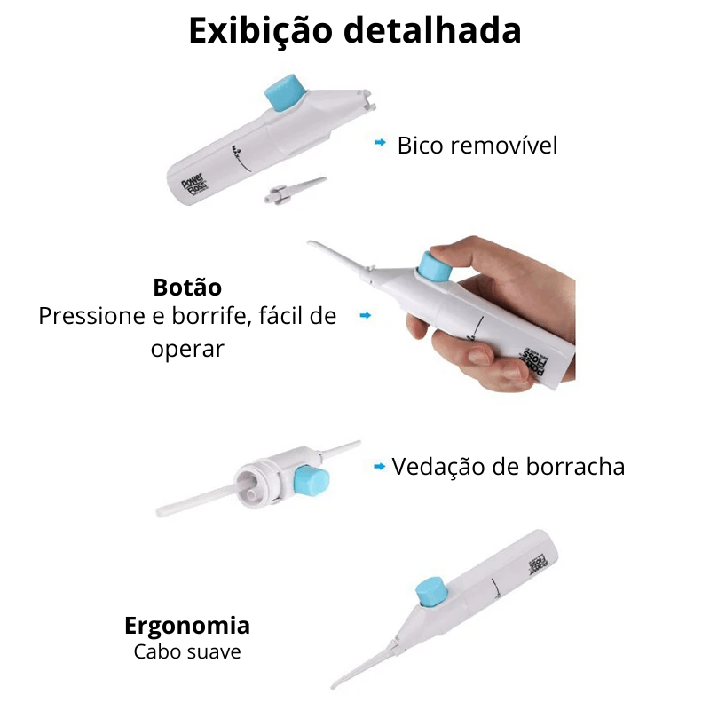 Irrigador Oral de Alta Pressão para Uso Doméstico, Portátil e Limpeza de Dentes com Água