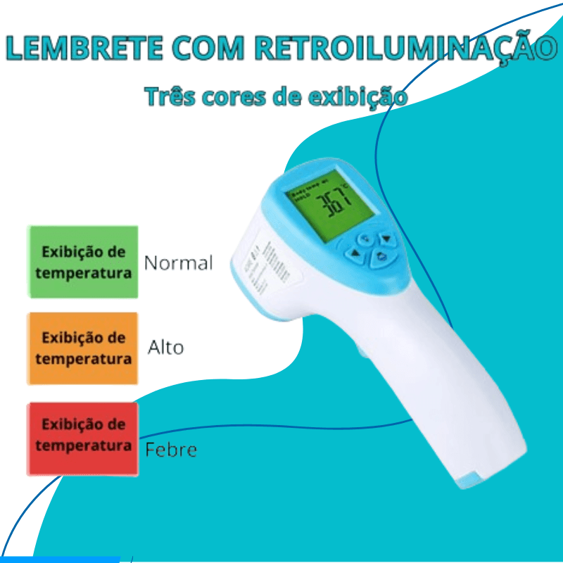 Termômetro Digital AICARE Sem Contato A Laser para Toda a Família